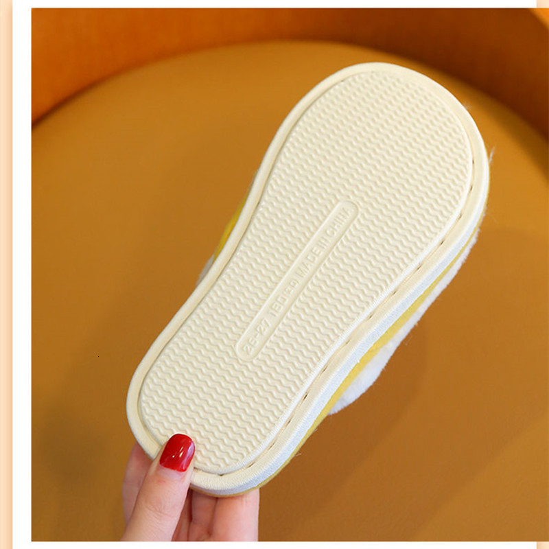 Slipper Winter Slippers for Boy Girl Dog Cartoon Cute Warm Flat Shoes Children Non-Slip Home Indoor Fashion Kids Slides Flip Flops 230301