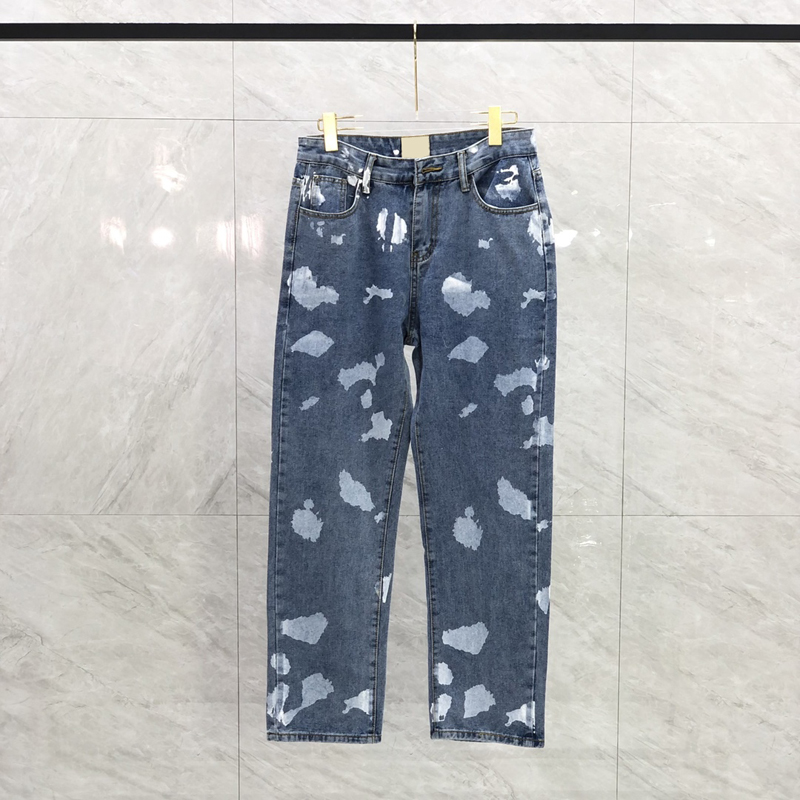 23SS Men USA Autumn Winter Zipper Denim Pants Graffiti Paint Straight Patchwork Jeans High street Trousers, Blue
23SS Men USA Autumn Winter Zipper Denim Pants Graffiti Paint Straight Patchwork Jeans High street Trousers, Blue