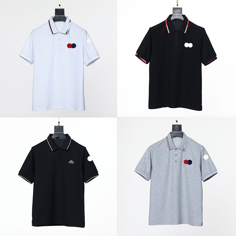 Designer mens t shirts embroidered badge classic two-color logo pattern embroidered cotton polo shirt short sleeve T shirt bottom top Size /M/L/XL
Designer mens t shirts embroidered badge classic two-color logo pattern embroidered cotton polo shirt short sleeve T shirt bottom top Size /M/L/XL