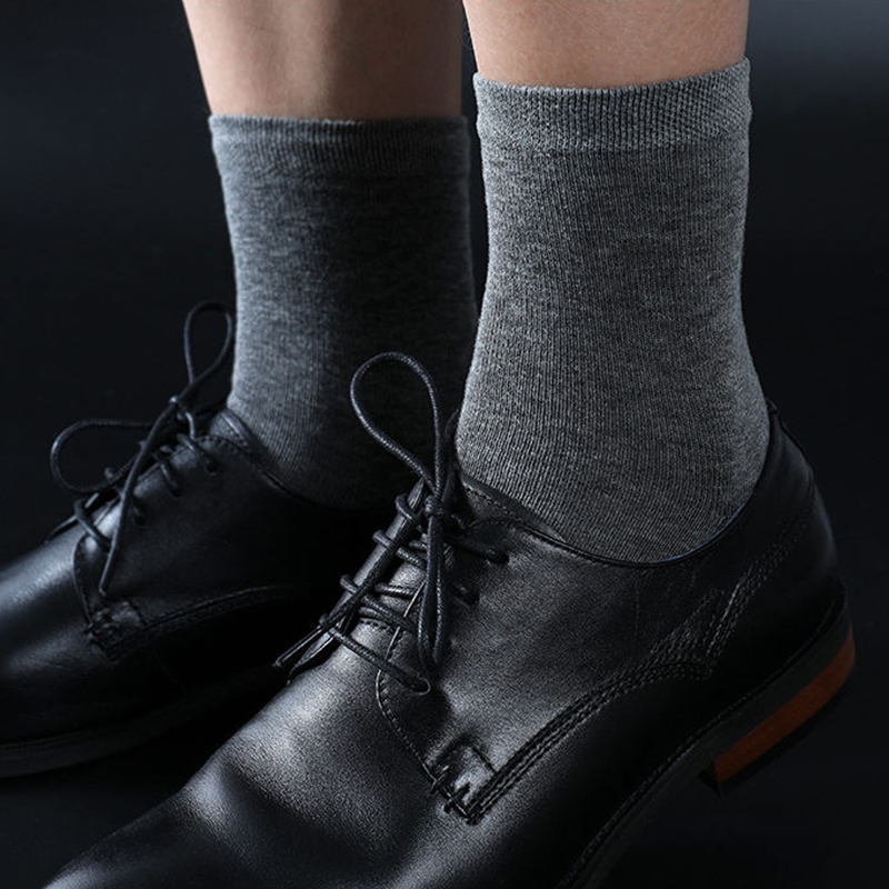 Men's Socks Box Pack Men's Cotton Socks 10PairsBox Black Business Men Socks Soft Breathable Summer Winter for Man Boy's Gift Size EUR39