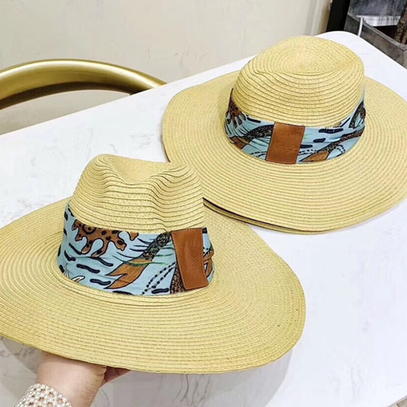 Striking Colored Ribbon Wide Brim Hats Women Dome Loose Straw Hats Summer Female Beach Lazy Sun Caps