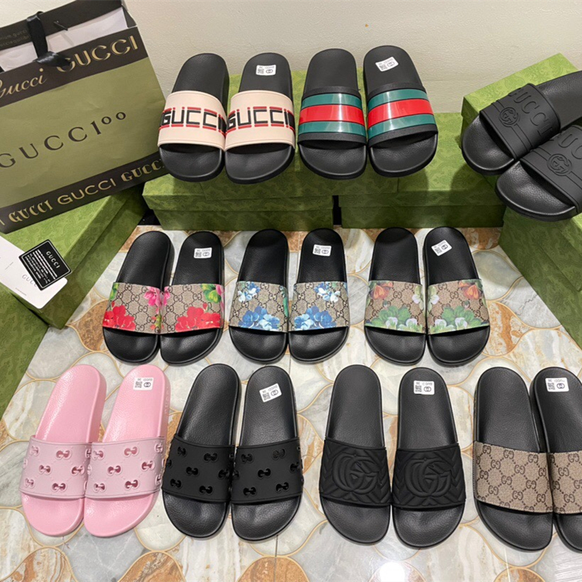 Top Quality Gucci Slippers For Men Women Fashion Luxury Designer Slides Rubber Leather Fabric Floral Flat Sandals Summer Beach Shoes Big Size 36-48, 14
Top Quality Gucci Slippers For Men Women Fashion Luxury Designer Slides Rubber Leather Fabric Floral Flat Sandals Summer Beach Shoes Big Size 36-48, 14