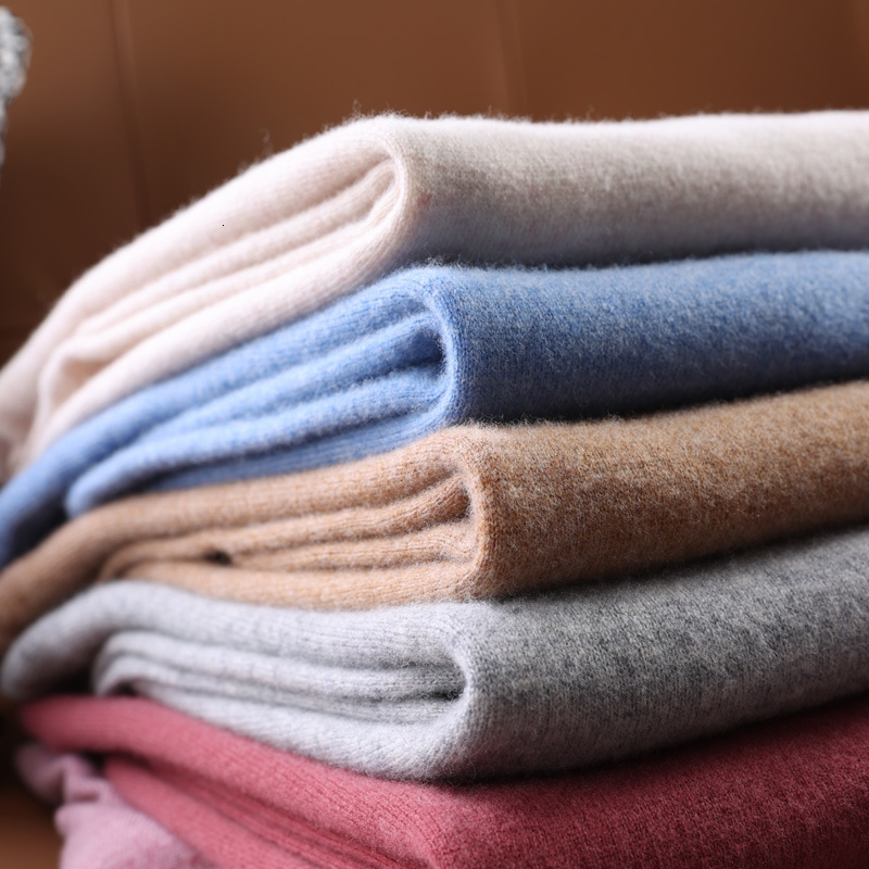 Men's Sweaters Autumn And Winter 100% Wool Knit Sweater Men's Round Neck V-neck Inside The Fashion High-end Comfortable Warm Pullover Top 23