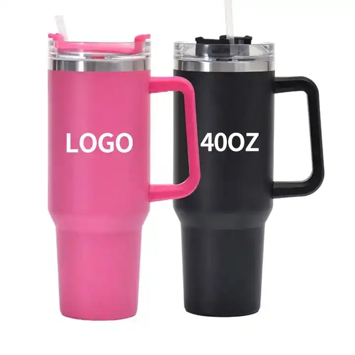 New 40oz Tumblers With Handle Car Mugs Insulated Cups With Lids and Straws Stainless Steel Termos Water Bottles with Logo ss0226, Pink
New 40oz Tumblers With Handle Car Mugs Insulated Cups With Lids and Straws Stainless Steel Termos Water Bottles with Logo ss0226, Pink