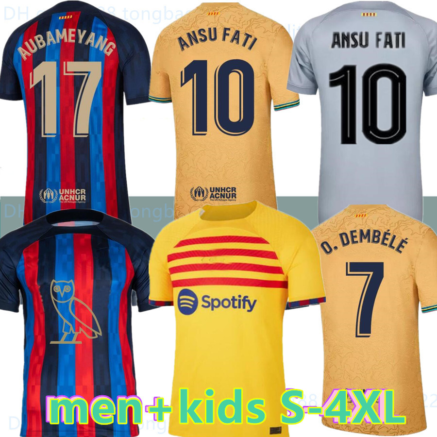 22 23 Drake's OVO Sound LEWANDOWSKI 4th Soccer Jerseys ANSU FATI 2022 2023 bArcElOnAs MEMPHIS PEDRI barca KESSIE FERRAN RAPHINHA Football Shirt Men Kids size S-4XL, 22-23 third
22 23 Drake's OVO Sound LEWANDOWSKI 4th Soccer Jerseys ANSU FATI 2022 2023 bArcElOnAs MEMPHIS PEDRI barca KESSIE FERRAN RAPHINHA Football Shirt Men Kids size S-4XL, 22-23 third