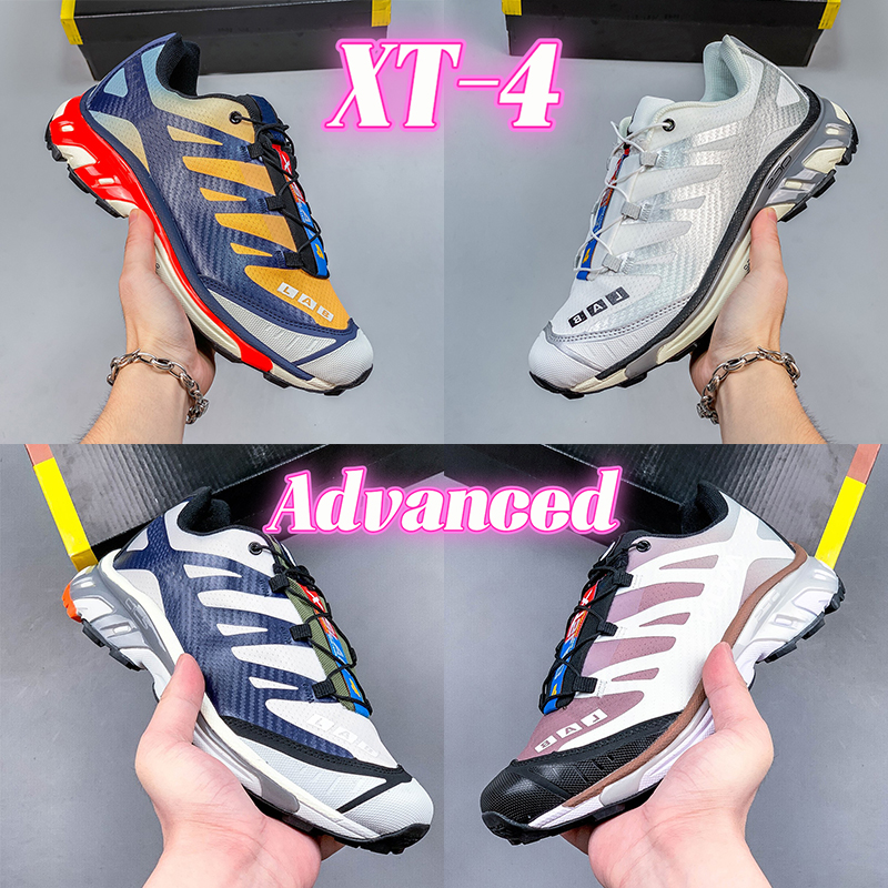 2023 Mens Outdoor running shoes Advanced sneakers SLAB XT-4 France slm Speed cross Men Sports trainers grey sliver yellow blue beige green Designer Hiking Sneaker