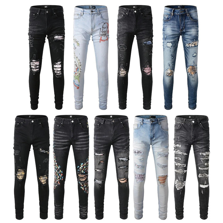 Mens Jeans Designer Amir Washed Jeans For Mens Amiri High Street Embroidery pants Purple Jeans For Womens Oversize Ripped patch Denim Straight Streetwear legged Jeans, Customize
Mens Jeans Designer Amir Washed Jeans For Mens Amiri High Street Embroidery pants Purple Jeans For Womens Oversize Ripped patch Denim Straight Streetwear legged Jeans, Customize
