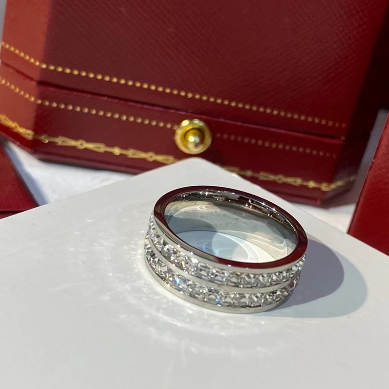 Ring Luxury Designer ring Double Layer Ring 5-11 Size Fashion Versatile Unisex Temperament Ring High-end Luxury Fashion Minimalism