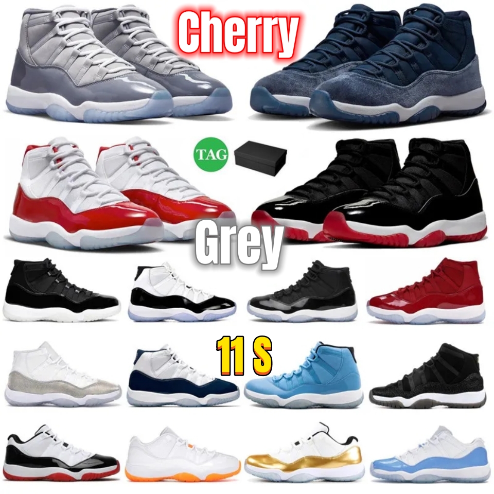 With Box 11 Basketball Shoes Men Women 11s Cherry Midnight Navy Cool Grey 25th Anniversary 72-10 Low Bred Pure Violet Designer Mens Trainers Sport Sneakers, 21
With Box 11 Basketball Shoes Men Women 11s Cherry Midnight Navy Cool Grey 25th Anniversary 72-10 Low Bred Pure Violet Designer Mens Trainers Sport Sneakers, 21