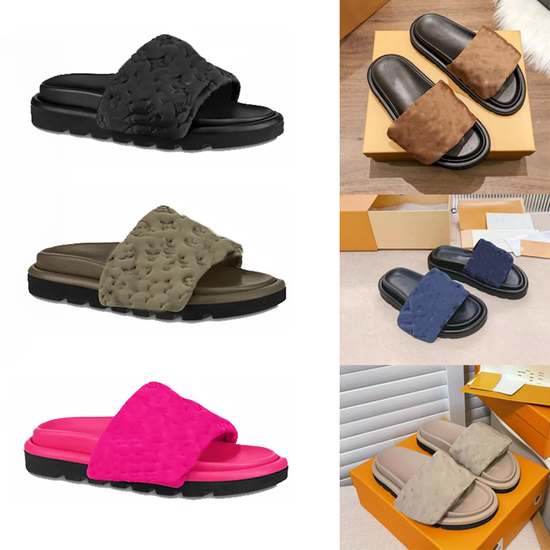 Womens Sandals Pillow Slipper Designer Slides Fashion Padded Mules Woman Summer Shoes Real Leather Flat Heels Slides, 6#
Womens Sandals Pillow Slipper Designer Slides Fashion Padded Mules Woman Summer Shoes Real Leather Flat Heels Slides, 6#