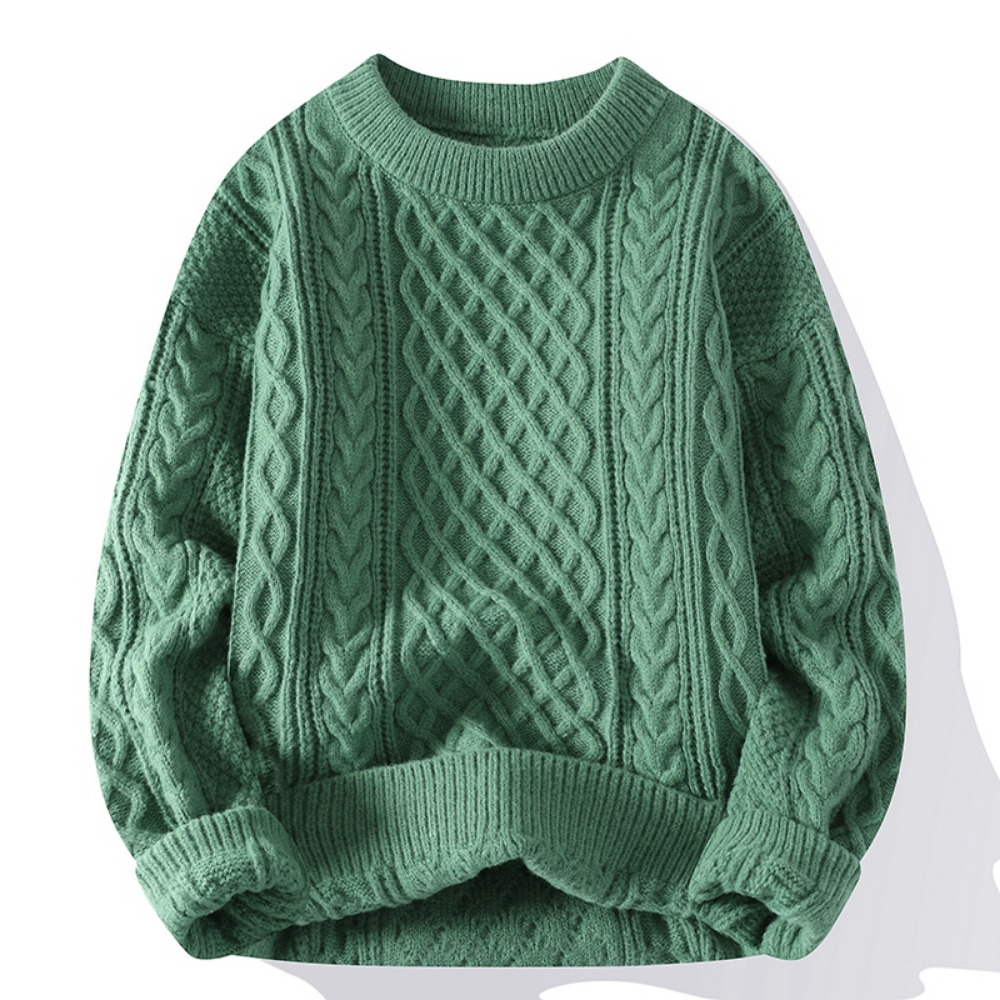 Men's Sweaters Green Sweaters Men Crewneck Sweater Men Pullover Jumpers Fashion Clothing Autumn Winter Tops Men Knitted Sweatshirts 230302