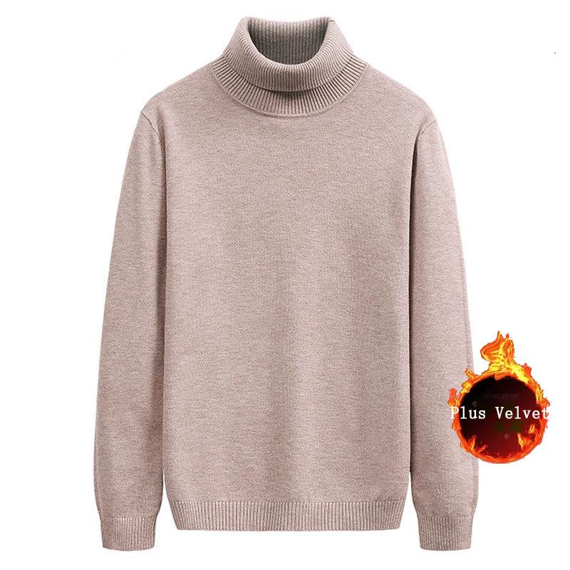 Men's Sweaters Autumn Winter Warm Turtleneck Men's Sweater High Quality Knitting Men Sweater Casual Comfortable Pullover Thick Male Sweater 