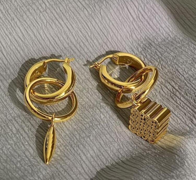 New Fashion pendant necklace asymmetric women retro earrings brass 18K gold plated ear stud hoop ladies brooch Designer Jewelry gift
New Fashion pendant necklace asymmetric women retro earrings brass 18K gold plated ear stud hoop ladies brooch Designer Jewelry gift