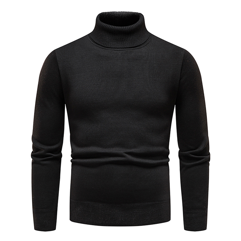 Men's Sweaters Autumn Winter Solid Turtleneck Sweater Men Slim Fit Knitted Pullovers Mens Fashion Turtleneck Pullover Knitting Sweaters Men 23030