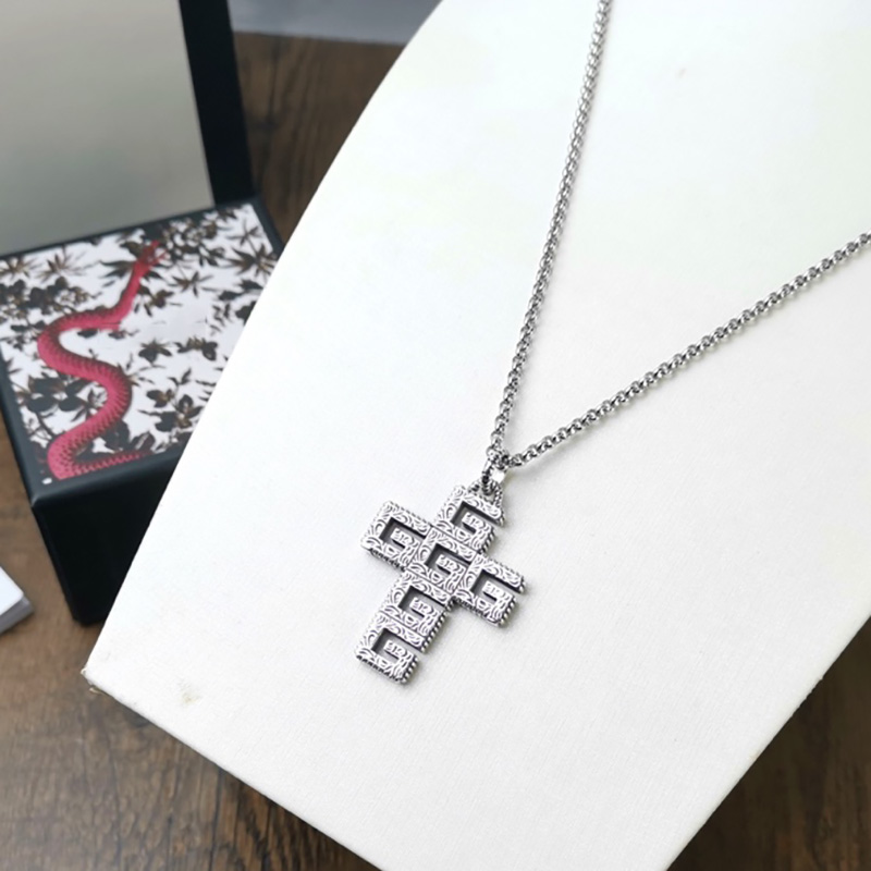 Designer Necklace Luxury Sterling Silver Cross Pendant Necklace Fashion Necklace Design Jewelry For Men Women
Designer Necklace Luxury Sterling Silver Cross Pendant Necklace Fashion Necklace Design Jewelry For Men Women