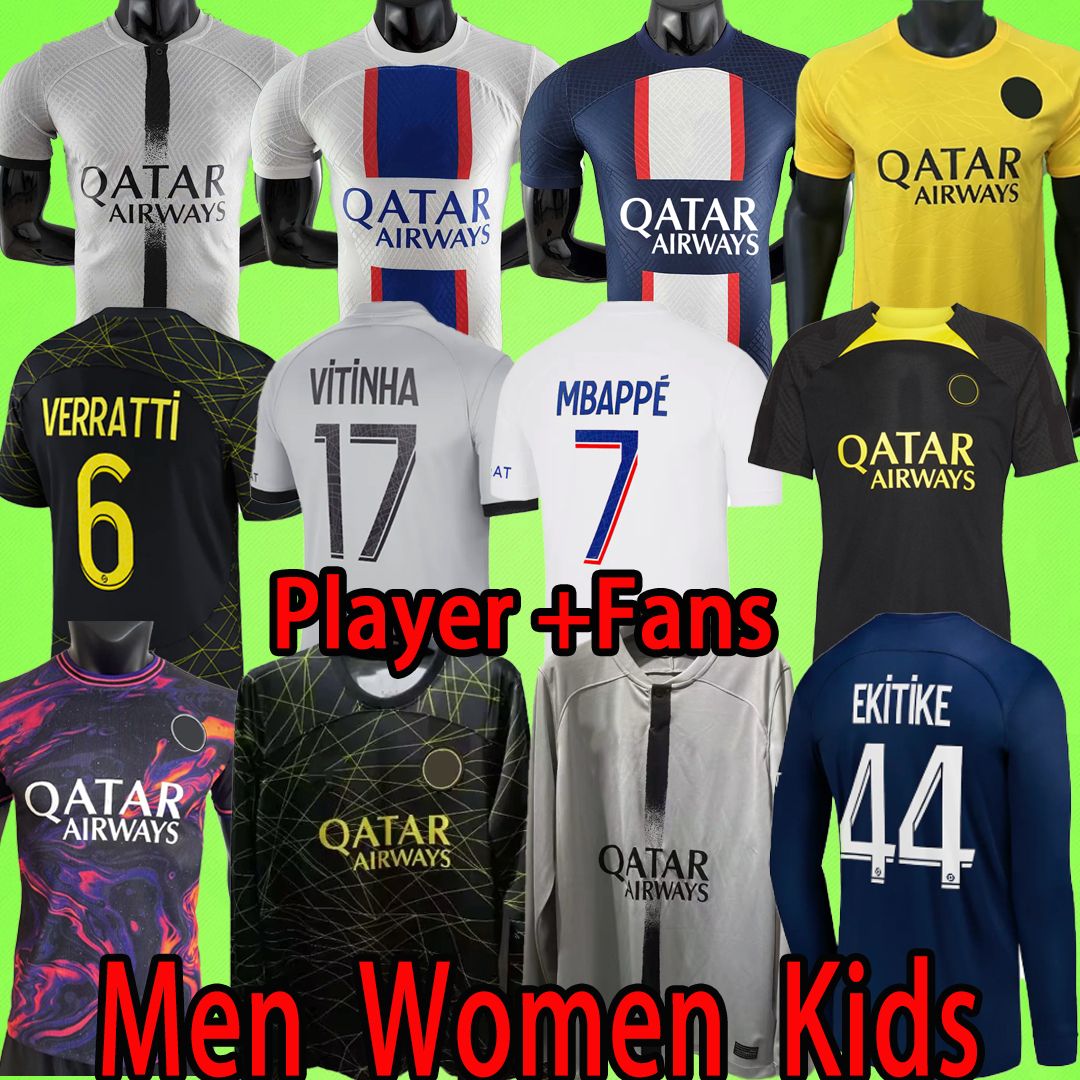 PSGS Maillots de foot 2022 2023 soccer jerseys 2024 fourth Fans Player version WOMEN KIDS KIT SERGIO RAMOS 22 23 24 MBAPPE L.PAREDES VERRATTI football shirts t HAKIMI, Long sleeve 22/23
PSGS Maillots de foot 2022 2023 soccer jerseys 2024 fourth Fans Player version WOMEN KIDS KIT SERGIO RAMOS 22 23 24 MBAPPE L.PAREDES VERRATTI football shirts t HAKIMI, Long sleeve 22/23