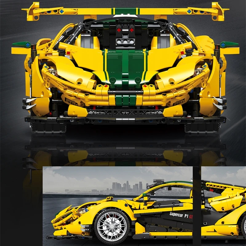 P1 Super Speed Sports RC Racing Car Building Blocks With Motor Moc 91101 3316Pcs High-Tech Brick Model Toys Chrismas Boys Assembly Bricks Kids Birthda