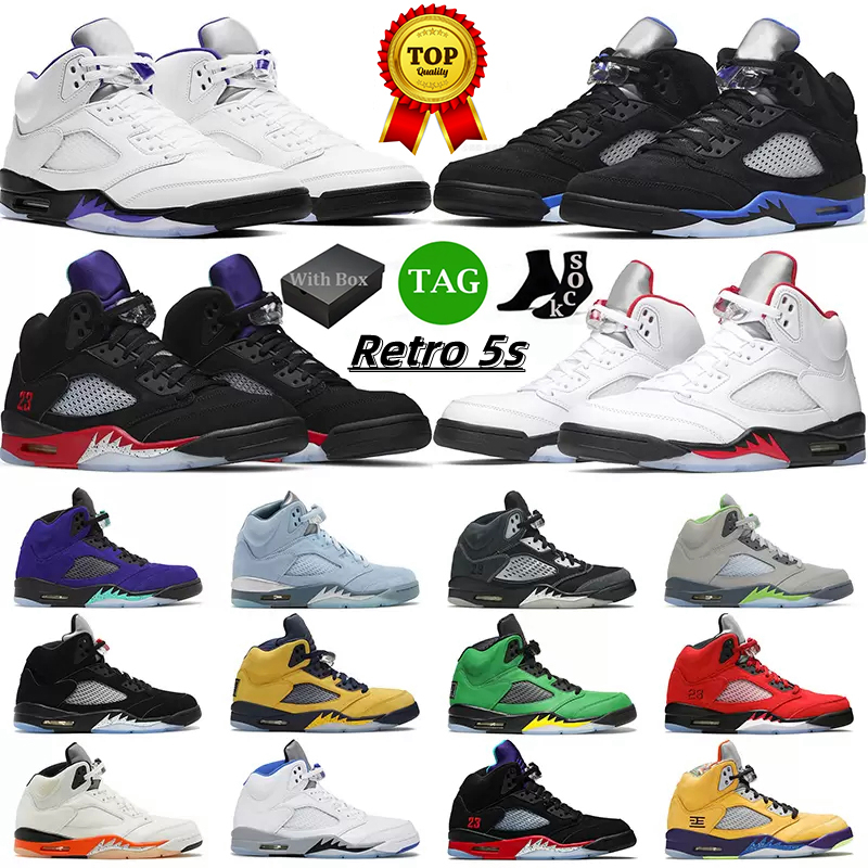 With Box Basketball Shoes Jumpman 5s Men Retro 5 Dark Concord Racer Blue Raging Aqua Bull Red Suede Jade Horizon Sail What The Easter Mens Trainers Sports Sneakers
With Box Basketball Shoes Jumpman 5s Men Retro 5 Dark Concord Racer Blue Raging Aqua Bull Red Suede Jade Horizon Sail What The Easter Mens Trainers Sports Sneakers