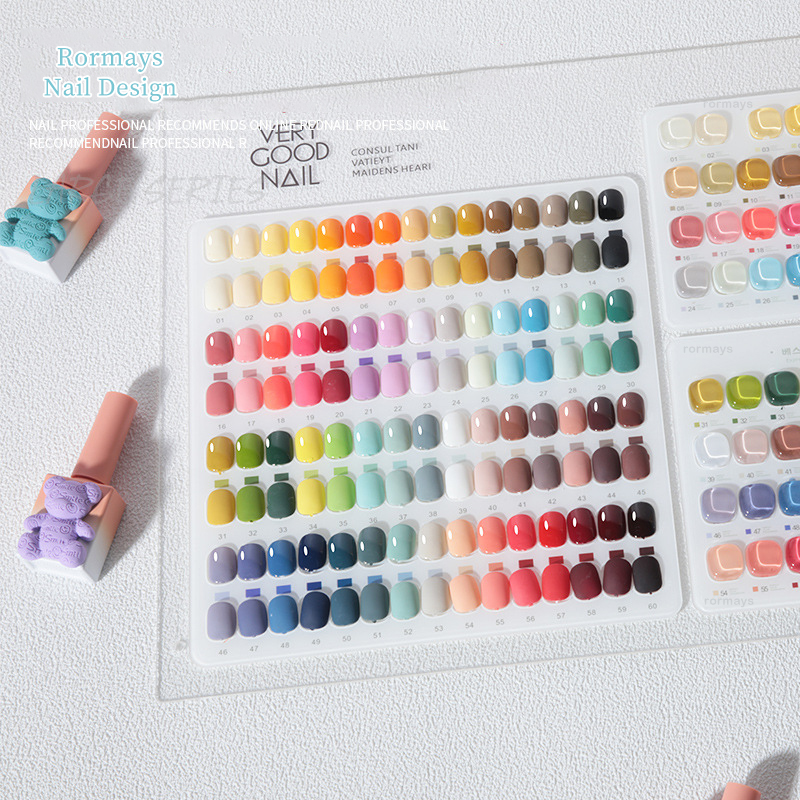 Rormays 15ml Gel Nail Polish South Korea 60 Color Set Semi permanent UV LED Varnish Gel Nail Art Gloss Durable Salon Exclusive Wholesale Factory