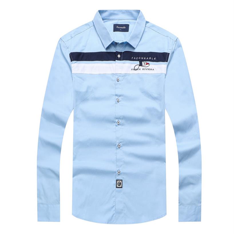 2021 NEW Men cotton long sleeve shirt Faconnable brand design Male camisa blouse shirts masculina homme men's striped Social 243L, Sky blue
2021 NEW Men cotton long sleeve shirt Faconnable brand design Male camisa blouse shirts masculina homme men's striped Social 243L, Sky blue