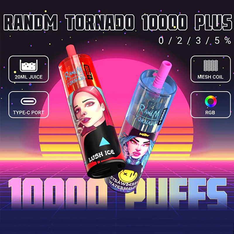 Authentic RandM Tornado 10000 plus Puffs Disposable Vape Pen E Cigarettes 20ml Pod Mesh Coil RGB light Rechargeable Air-adjustable 2% 5% Device Vaporizer 10k
Authentic RandM Tornado 10000 plus Puffs Disposable Vape Pen E Cigarettes 20ml Pod Mesh Coil RGB light Rechargeable Air-adjustable 2% 5% Device Vaporizer 10k