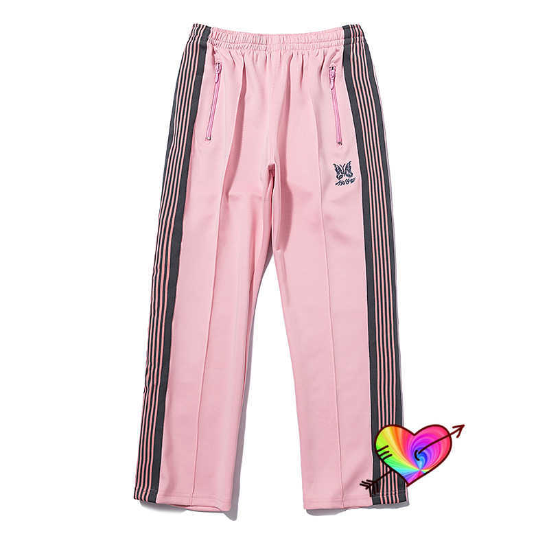 Men's Pants Pink Needles Pants 2021 Men Women High Quality AWGE Embroidered Butterfly Needles Track Pants Side Striped Trousers T230302
Men's Pants Pink Needles Pants 2021 Men Women High Quality AWGE Embroidered Butterfly Needles Track Pants Side Striped Trousers T230302