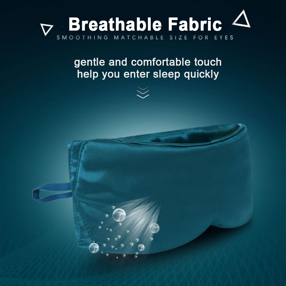 Ear Care Supply 100% Mulberry Silk Sleeping Mask Large Eye Cover Face Sleep Mask Soft Eye Patch Blackout Blindfold Eyeshade Sleeping Aid Bandage 23030