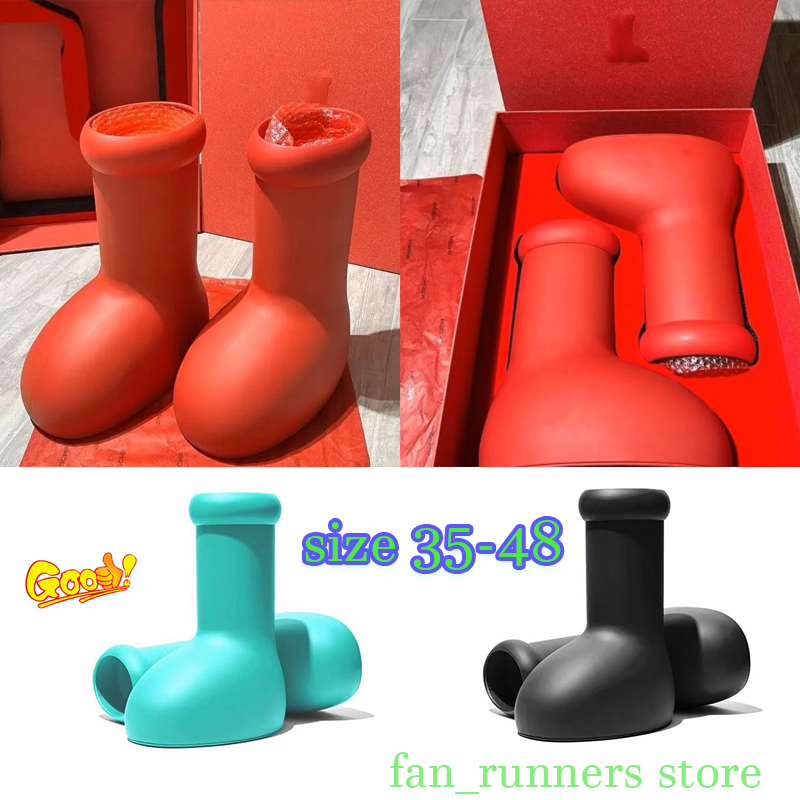 MSCHF Boots Men Women Rain boot big red boot Thick Bottom Non-Slip Booties Rubber Platform Bootie Fashion astro boy gw4 size 35-48
MSCHF Boots Men Women Rain boot big red boot Thick Bottom Non-Slip Booties Rubber Platform Bootie Fashion astro boy gw4 size 35-48