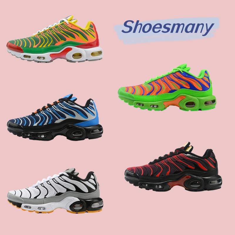 Designer TN Plus Mens Running Shoes Men Sports Sneakers Trainers Shoe Green Orange Blue Volt Gym Red Neon Triple Black 604133-050 DA1472-300 924453-004 Size 40 to 46
Designer TN Plus Mens Running Shoes Men Sports Sneakers Trainers Shoe Green Orange Blue Volt Gym Red Neon Triple Black 604133-050 DA1472-300 924453-004 Size 40 to 46
