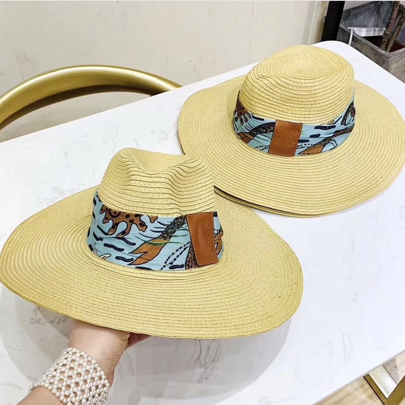 Striking Colored Ribbon Wide Brim Hats Women Dome Loose Straw Hats Summer Female Beach Lazy Sun Caps