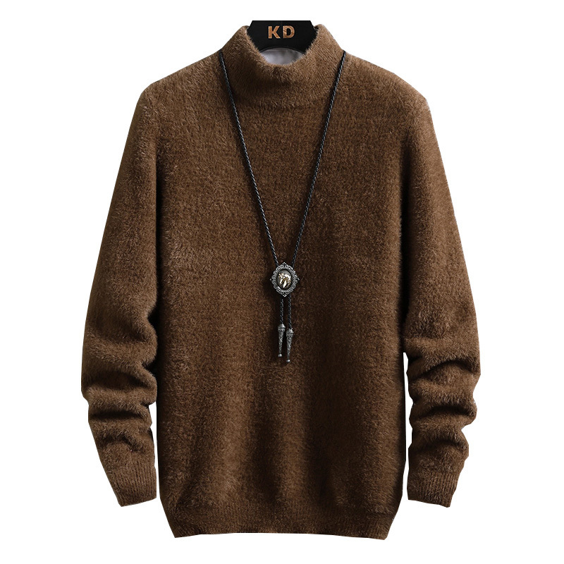 Men's Sweaters Sweater Men's Winter Mink Cashmere Pullovers Casual O Neck Soft Warm Jumper Autumn Mohair Sweaters Pull 230302