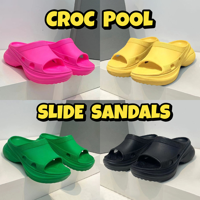 Paris Croc Pool Slide Sandals Slippers shoes yellow pink white Black Green fashion women men platform Rubber Platform beach sandal Summer, 01 yellow
Paris Croc Pool Slide Sandals Slippers shoes yellow pink white Black Green fashion women men platform Rubber Platform beach sandal Summer, 01 yellow