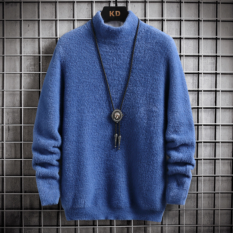 Men's Sweaters Sweater Men's Winter Mink Cashmere Pullovers Casual O Neck Soft Warm Jumper Autumn Mohair Sweaters Pull 230302