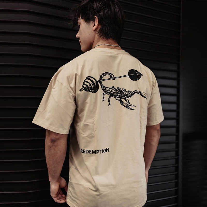 Men's T-Shirts 2023 New Brand Gym Tees Tops Fitness Mens Oversize T Shirt Outdoor Hip Hop Streetwear Loose Short Sleeve Bodybuilding Cloing G230301, Beige
Men's T-Shirts 2023 New Brand Gym Tees Tops Fitness Mens Oversize T Shirt Outdoor Hip Hop Streetwear Loose Short Sleeve Bodybuilding Cloing G230301, Beige