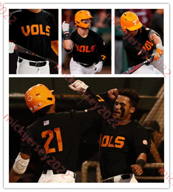 Yan Gomes Todd Helton 2023 CWS Volunteers Baseball Matt Duffy Eric Gilliam Alex Sosnowski Reed Fell Tony Vitello Custom Tennessee Jersey