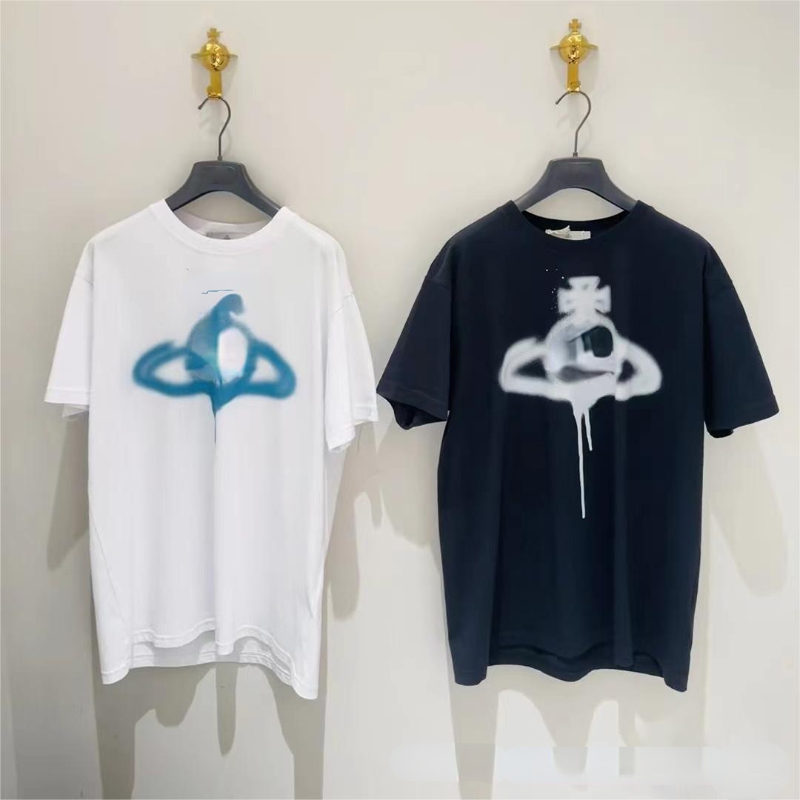 Designer T-Shirts Saturn Print Round Neck Loose Pullover Short Sleeve T-shirt for Men and Women, White
Designer T-Shirts Saturn Print Round Neck Loose Pullover Short Sleeve T-shirt for Men and Women, White