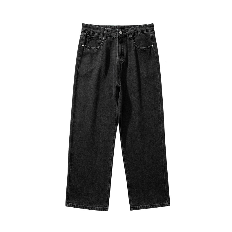 Men's Jeans 5 Colors Straight Leg Baggy Jeans for Men Classic Simple Retro Comfort Casual Fashion Streetwear Male Wide Leg Denim Trousers 230302