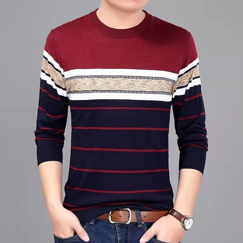 Men's Sweaters Autumn Winter Solid Color Fashion Button Casual Sweaters Man Long Sleeve Korean Style Pullover Male Knitting Vintage Streetwear 23