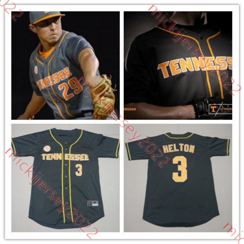 Yan Gomes Todd Helton 2023 CWS Volunteers Baseball Matt Duffy Eric Gilliam Alex Sosnowski Reed Fell Tony Vitello Custom Tennessee Jersey