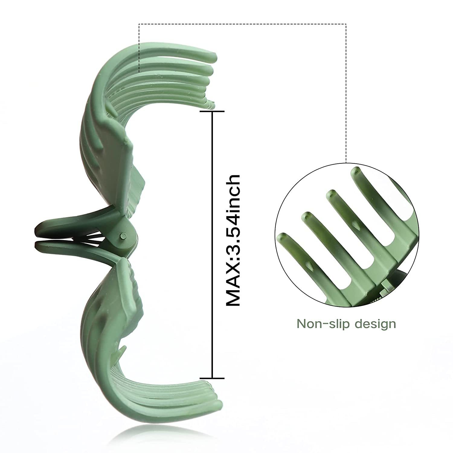 Hair Clips Barrettes 12 Pack Hair Claw Clips 4.33 Inches Nonslip Large Matte Hair Clamps for Long HairHair Accessories for Women 230302
