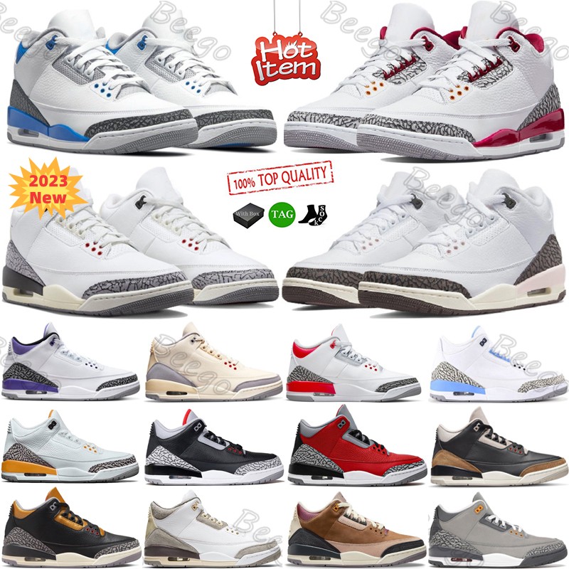 With Box Retro 3 Jumpman 3s Basketball Shoes Cardinal Red Dark Iris Muslin Racer Blue Pine Green Cool Grey Fragment UNC laser Orange Georgetown Men Women Trainers, #14
With Box Retro 3 Jumpman 3s Basketball Shoes Cardinal Red Dark Iris Muslin Racer Blue Pine Green Cool Grey Fragment UNC laser Orange Georgetown Men Women Trainers, #14