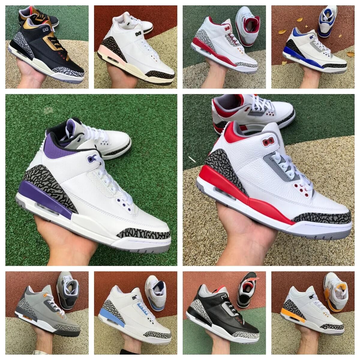 Jumpman 3s Basketball Shoes Mens Trainers Outdoor Sports Sneakers 3 Fire Red Pine Green Racer Blue Cool Grey UNC Court Purple Laser Orange Cardinal Hall Of Fame, 001
Jumpman 3s Basketball Shoes Mens Trainers Outdoor Sports Sneakers 3 Fire Red Pine Green Racer Blue Cool Grey UNC Court Purple Laser Orange Cardinal Hall Of Fame, 001
