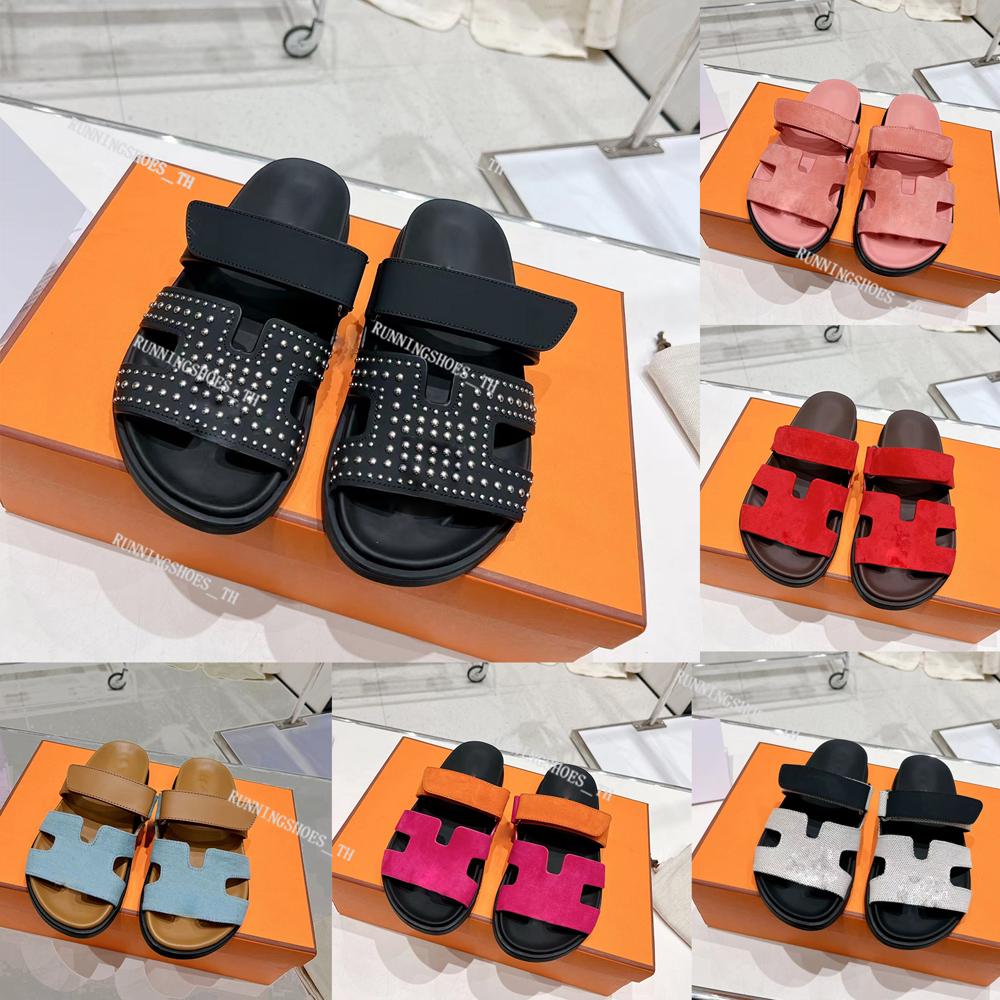 Designer Chypre Sandals Men Women Sliders H Slippers Sheepskin Leather Flip Flops Summer Beach Flat Sandal
Designer Chypre Sandals Men Women Sliders H Slippers Sheepskin Leather Flip Flops Summer Beach Flat Sandal