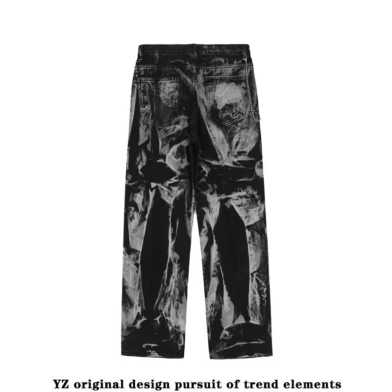 Men's Jeans Vintage For Men In Spring And Autumn Straight Loose Wide Leg Pants Korean Style Versatile Handsome Casual 230301