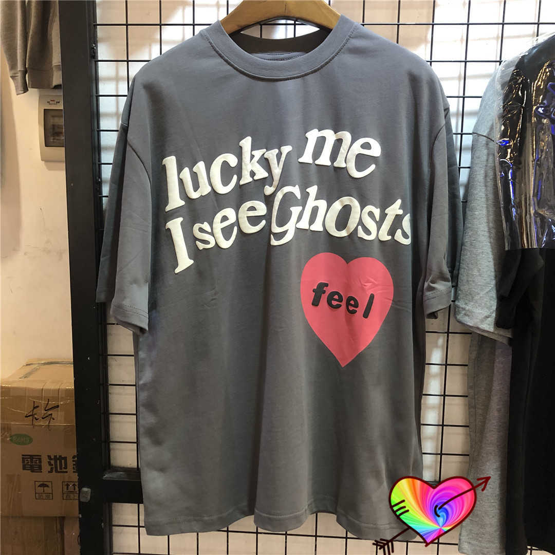 Men's T-Shirts Light Grey Lucky Me I see Ghosts T-shirt Men Women Foam Print KIDS SEE ghosts Tee Tops Hip Hop Short Sleeve T230302
Men's T-Shirts Light Grey Lucky Me I see Ghosts T-shirt Men Women Foam Print KIDS SEE ghosts Tee Tops Hip Hop Short Sleeve T230302