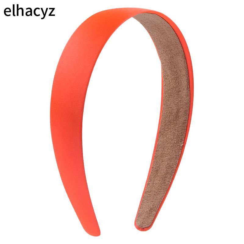 Headbands 14pcslot Wholesale Lady Solid Satin Hair Band Plain Alice Headbands 1 Inch Wide Hairband Ribbon DIY Hair Accessories 230302