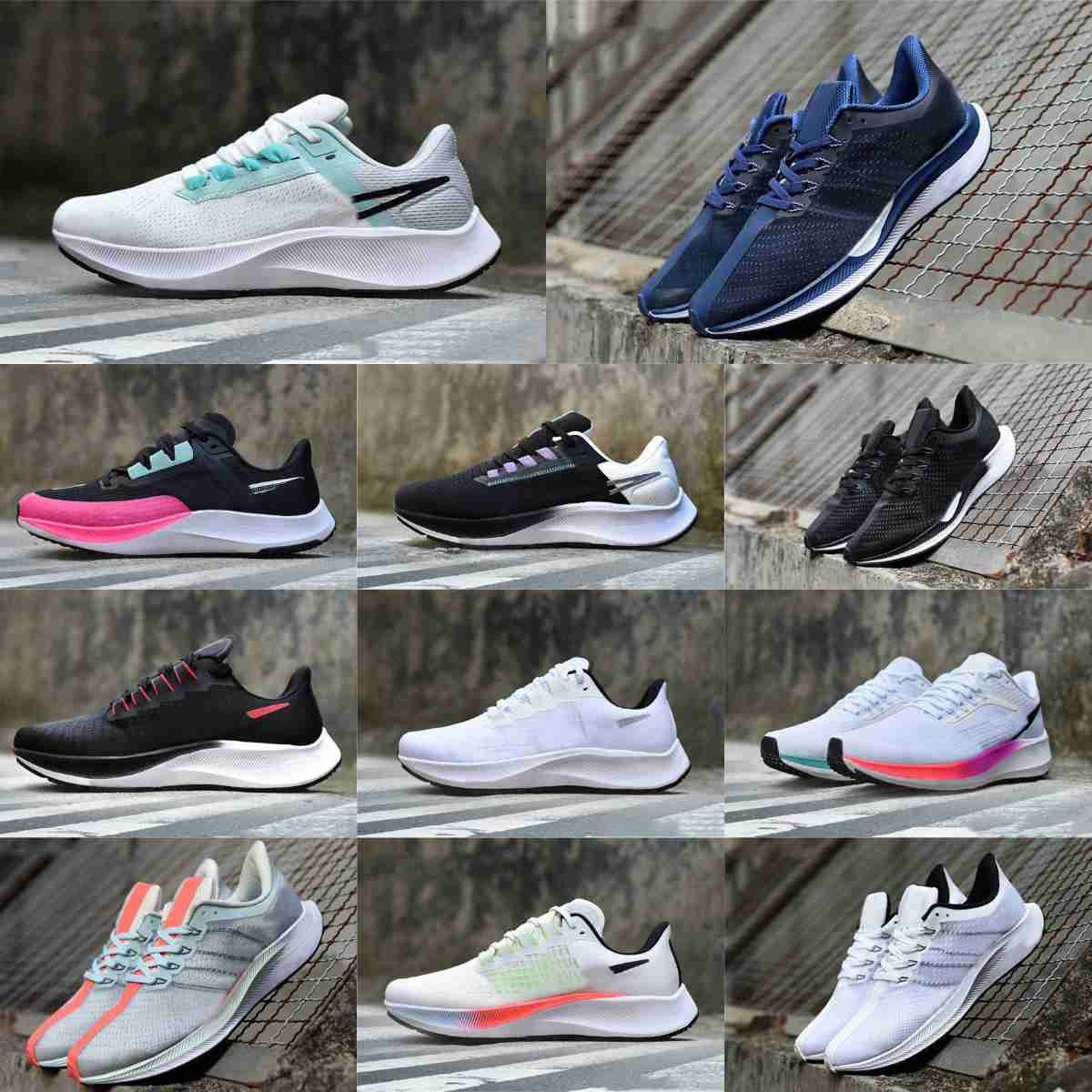 Designers Pegasus Be True 37 39 35 Turbo Casual Running shoes ZOOM Flyease 38 Black Anthracite White Metallic Silver Rawdacious Multi Wolf Grey trainers Sneakers