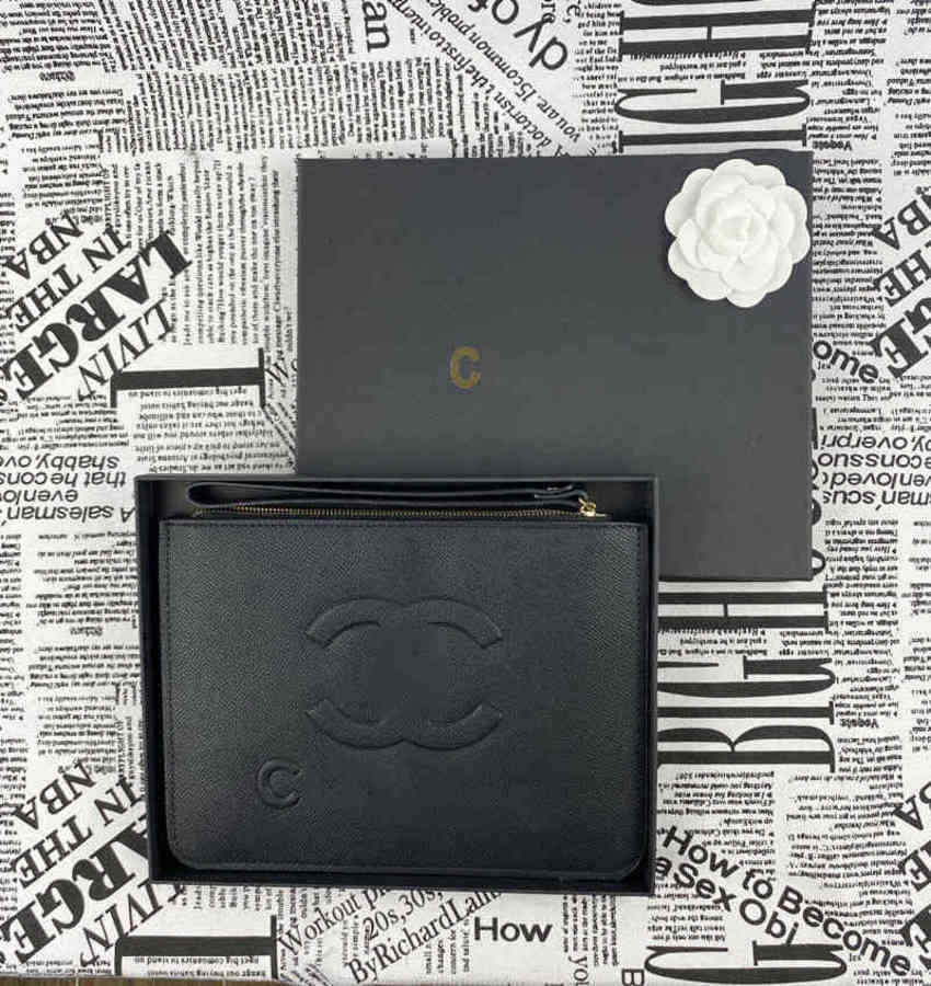 Fashion Chanei Channel Bag Cc Card Wallet Womens Mens Lovers Europe and America Fashion Leather Convex Storage Hand in Mini Handbag Zero Wallet, 1111