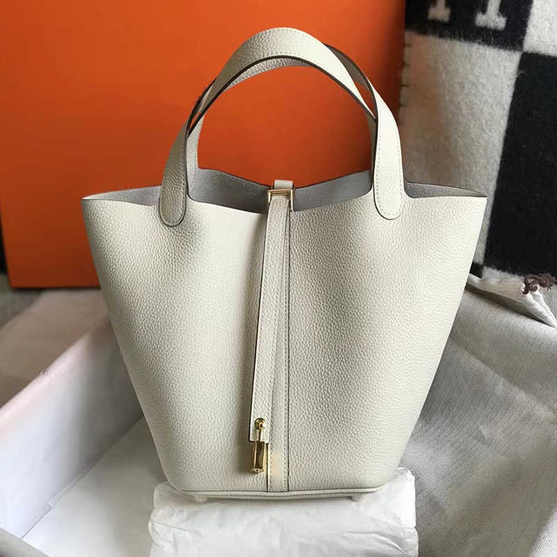 H Layer Bag Designer Bags High Top Picotn Togo Classic Leather Vegetable Basket Women's Locks Elephant Grey Bucket Handbag Axkq Pn Bj8q, National flag red
H Layer Bag Designer Bags High Top Picotn Togo Classic Leather Vegetable Basket Women's Locks Elephant Grey Bucket Handbag Axkq Pn Bj8q, National flag red
