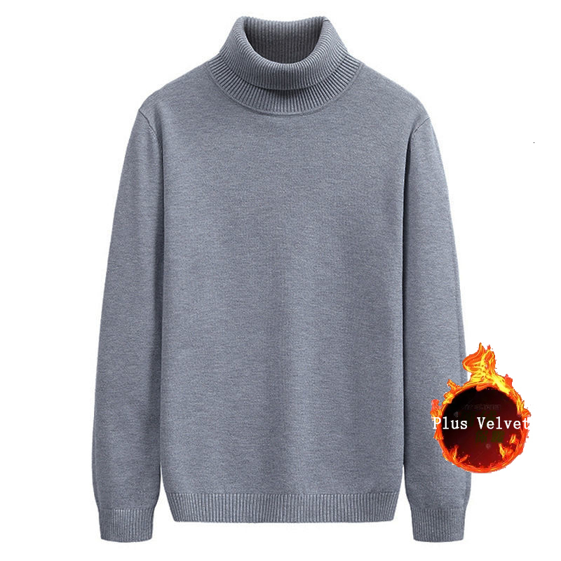 Men's Sweaters Autumn Winter Warm Turtleneck Men's Sweater High Quality Knitting Men Sweater Casual Comfortable Pullover Thick Male Sweater 